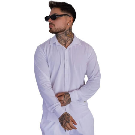 CAMISA DE VESTIR HOMBRE POPLIN ELASTIZADO O LINO